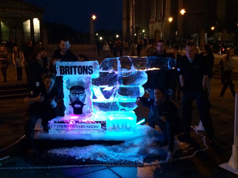 Light Night Liverpool Ice Sculpture