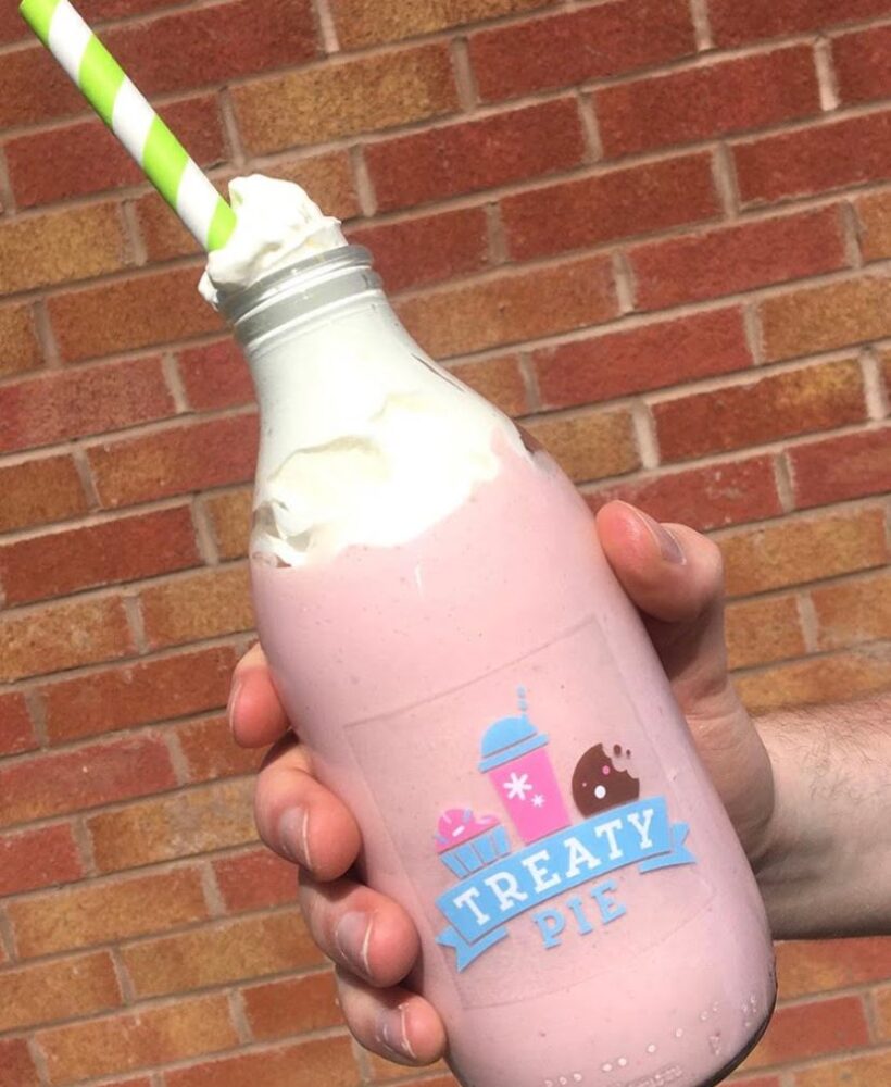 Best Milkshakes in Liverpool Treaty Pie Milk Bottle Milkshake