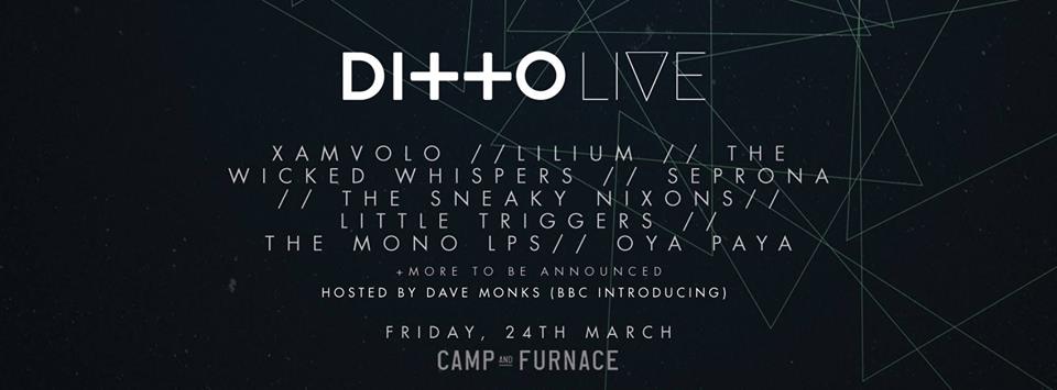 Global digital distributor Ditto Music announces Ditto Live. A live music  event hosted at Liverpool's Camp and Furnace
