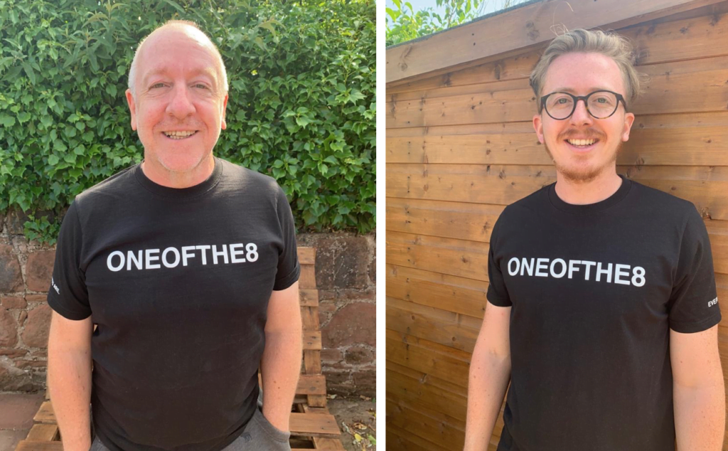 ONEOFTHE8 co-founders John Whalley and Jacob Whalley