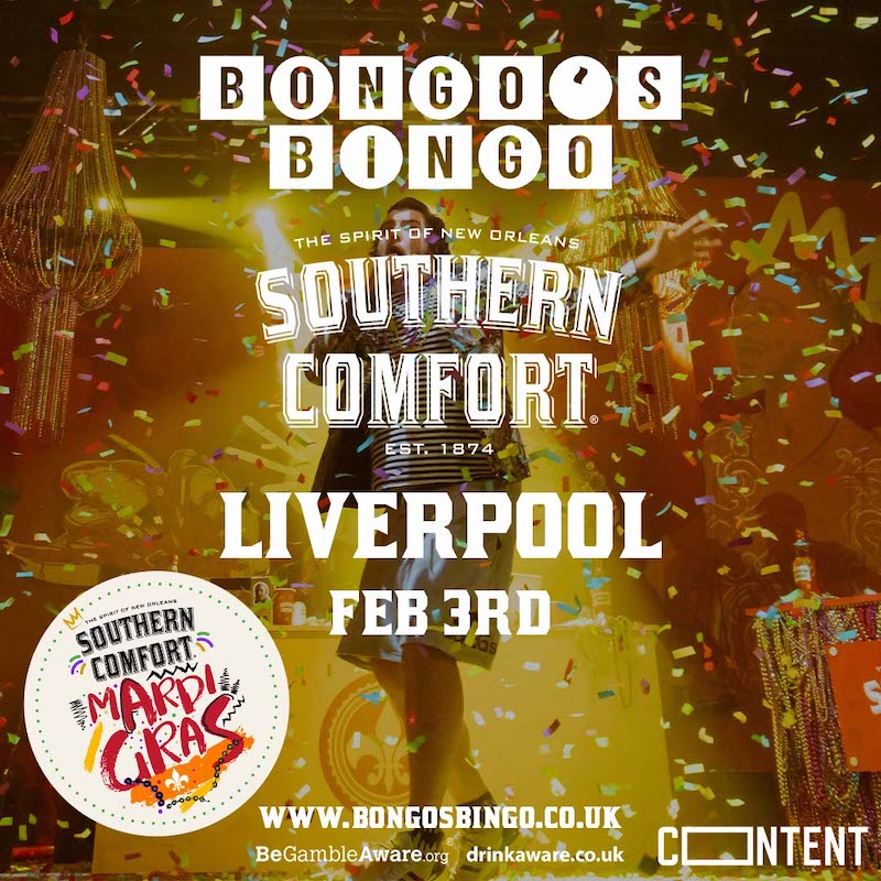 Bongo’s Bingo presents Southern Comfort’s Mardi Gras - Thurs 3rd Feb