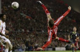 Liverpool’s tallest players Peter Crouch