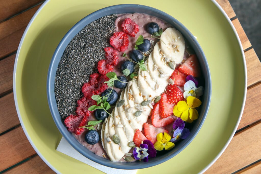 Royal Albert Dock Liverpool Peaberry smoothie bowl