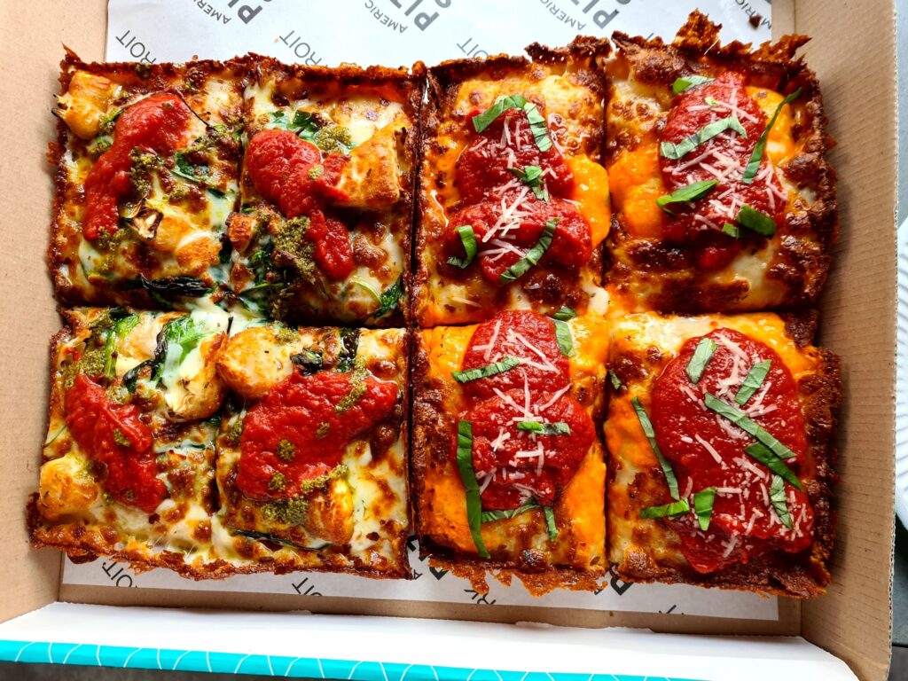 Detroit style pizza in Liverpool - American Pizza Slice