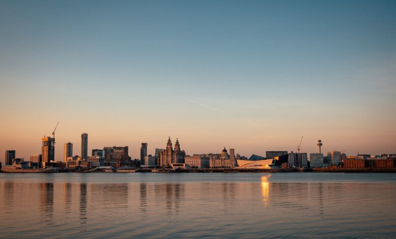 Liverpool Waterfront at Sunset