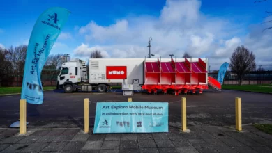 The Art Explora Mobile Museum in collaboration with Tate and Mumo. Photo Peter Byrne PA Wire