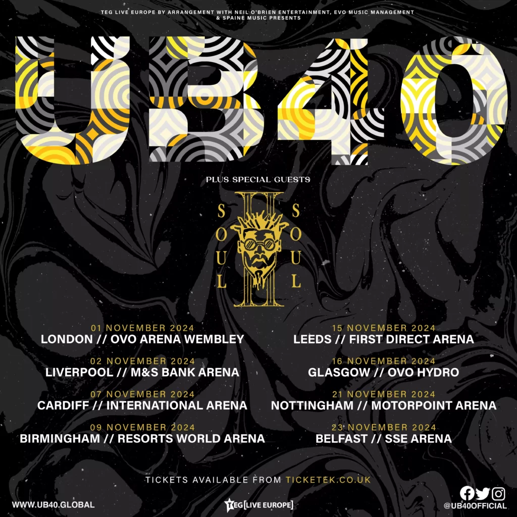 UB40 UK Tour 2024 - Coming To Liverpool
