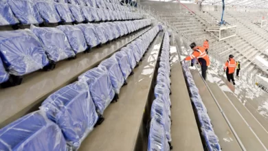 First Seats Installed At New Everton Stadium 15 First Seats Installed At New Everton Stadium