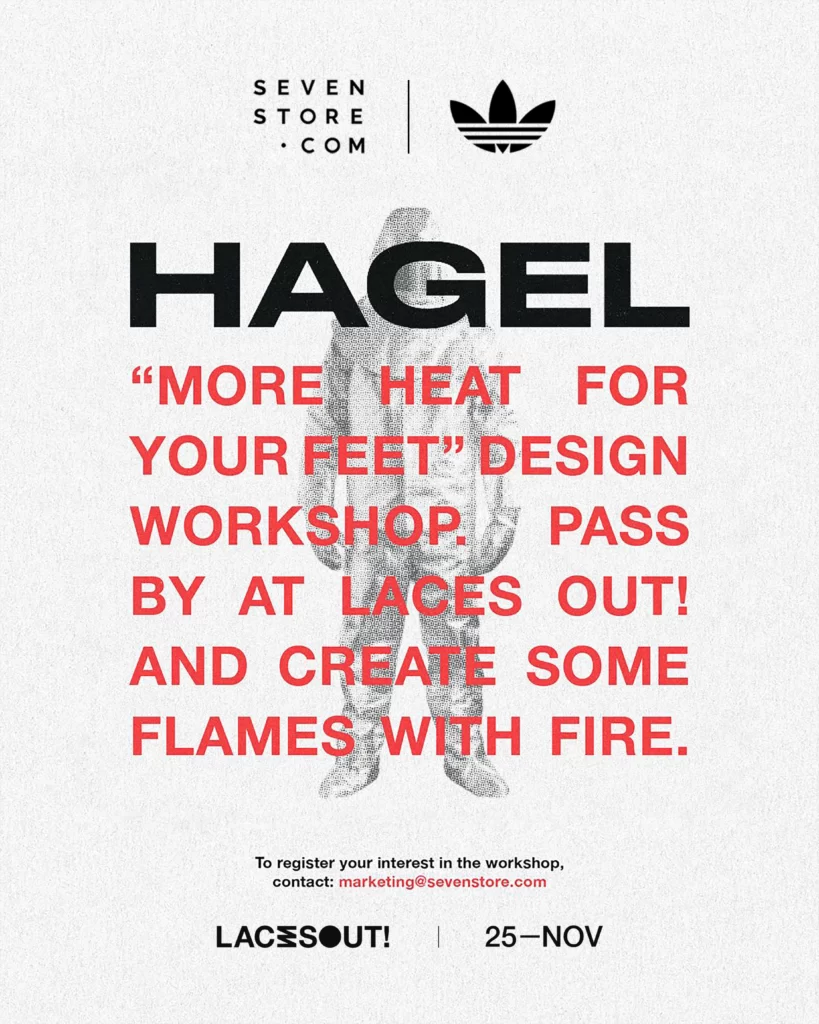 SEVENSTORE X adidas Originals Presents STUDIO HAGEL Design Workshop Liverpool Debut During Laces Out Trainer Event