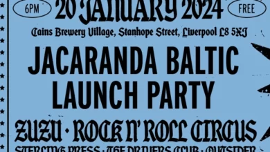 Jacaranda Baltic Launch Party Poster