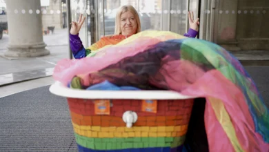 Dip Into Pride Bath at the Royal Liver Building Liverpool
