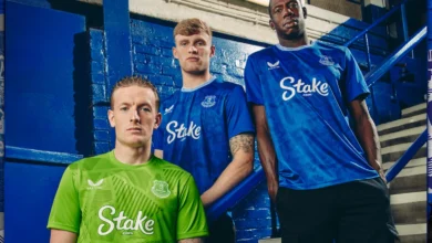 Everton And Castore Reveal New 2024/25 Home Kit 10 Everton Kit 2024-25 - Jordan Pickford, Jarrad Branthwaite, Doucoure