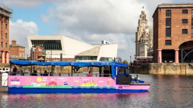 Splash Tours Liverpool - Amphibious Vehicle in the water at Royal Albert Dock