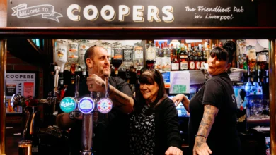 Coopers at 100: The Little Pub with a Big Heart and a Century of Stories 19 Coopers Liverpool Team - Charlie Azzopardi, Maria Azzopardi (Coopers' manager), Vicky Rossiter
