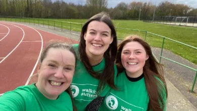 Walk For Autism - Kler Maloret Dumbell Shannon Geogia Hannah Peacock