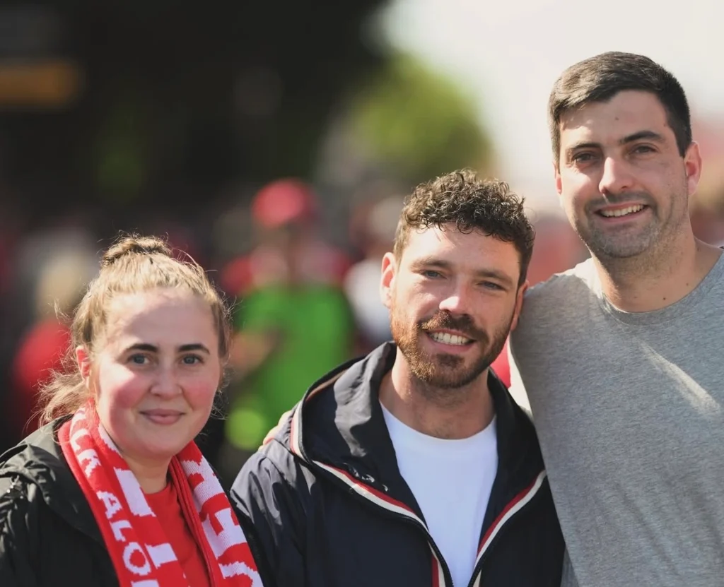 Liverpool FC In Focus: Liverpool Crowned Premier League Champions - A New Era Begins with Glory 2 Liverpool FC Celebrations - Comedian Jack Marray with Actor James Nelson Joyce