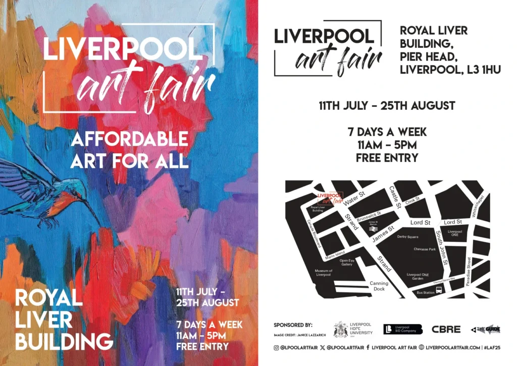 Liverpool Art Fair 2025: 200 Local Artists Take Over The Royal Liver Building 4 Liverpool-Art-Fair-2025-Flyer