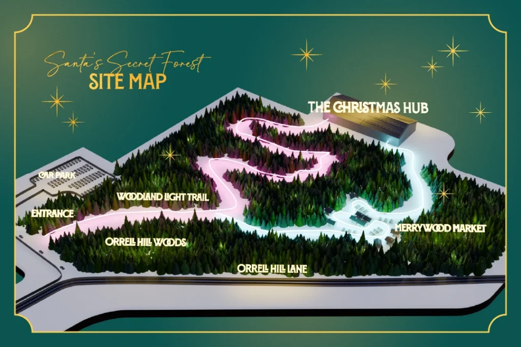 Santa’s Secret Forest Set to Wow the North West This Christmas 2 Santa’s Secret Forest Set to Wow the North West This Christmas - Map