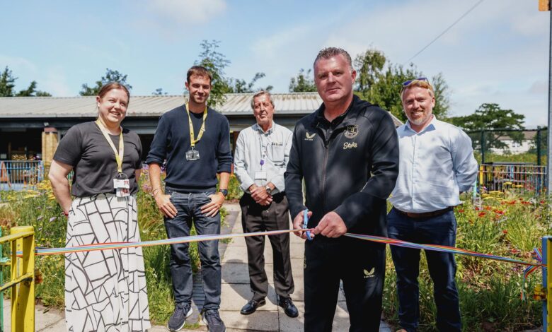 Everton Helps Open New Sensory Garden at Centre 56 Specialist Nursery 1 Centre 56 Sensory Garden Opening
