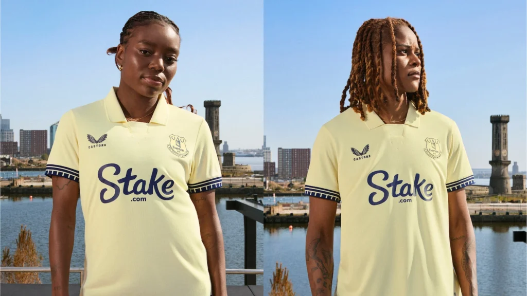 EVERTON AND CASTORE REVEAL NEW 2025:26 AWAY KIT - Toni Payne and Kelly Gago