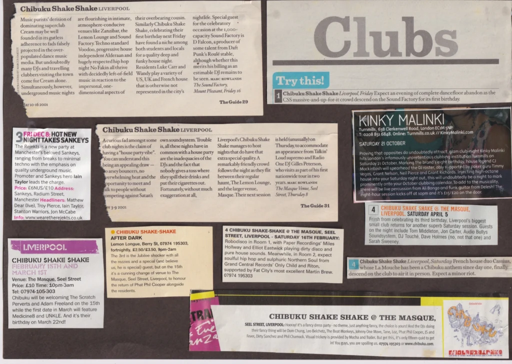 Damo Jones Celebrates 25 Years of PR in Liverpool 4 Assorted clippings from years ago