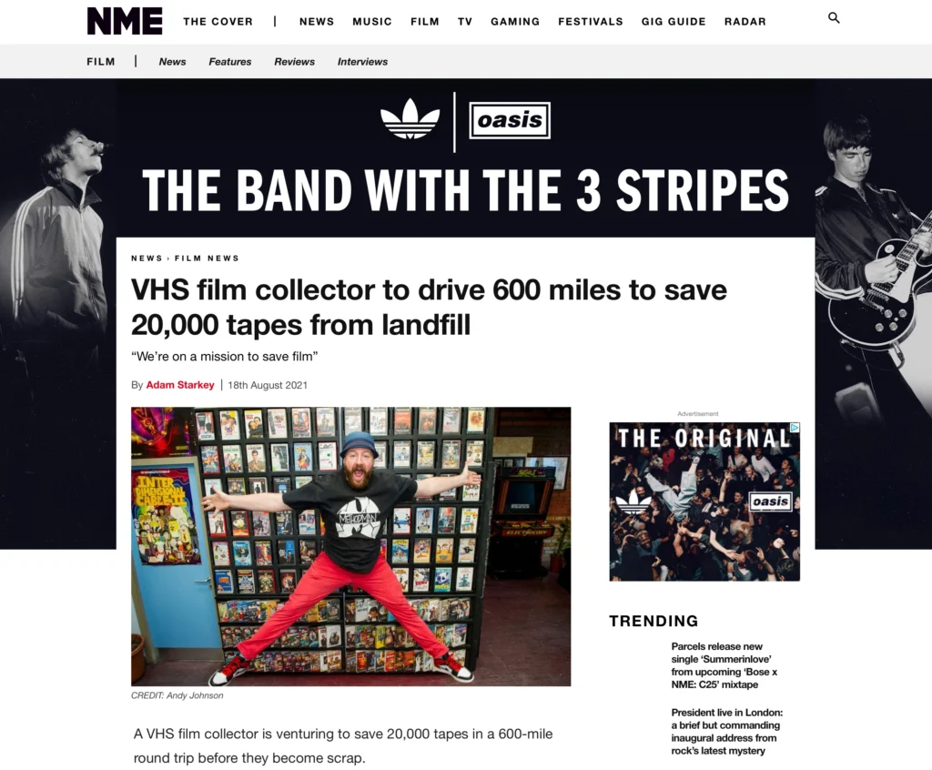 Damo Jones Celebrates 25 Years of PR in Liverpool 5 VHS film collector to drive 600 miles to save 20,000 tapes from landfill