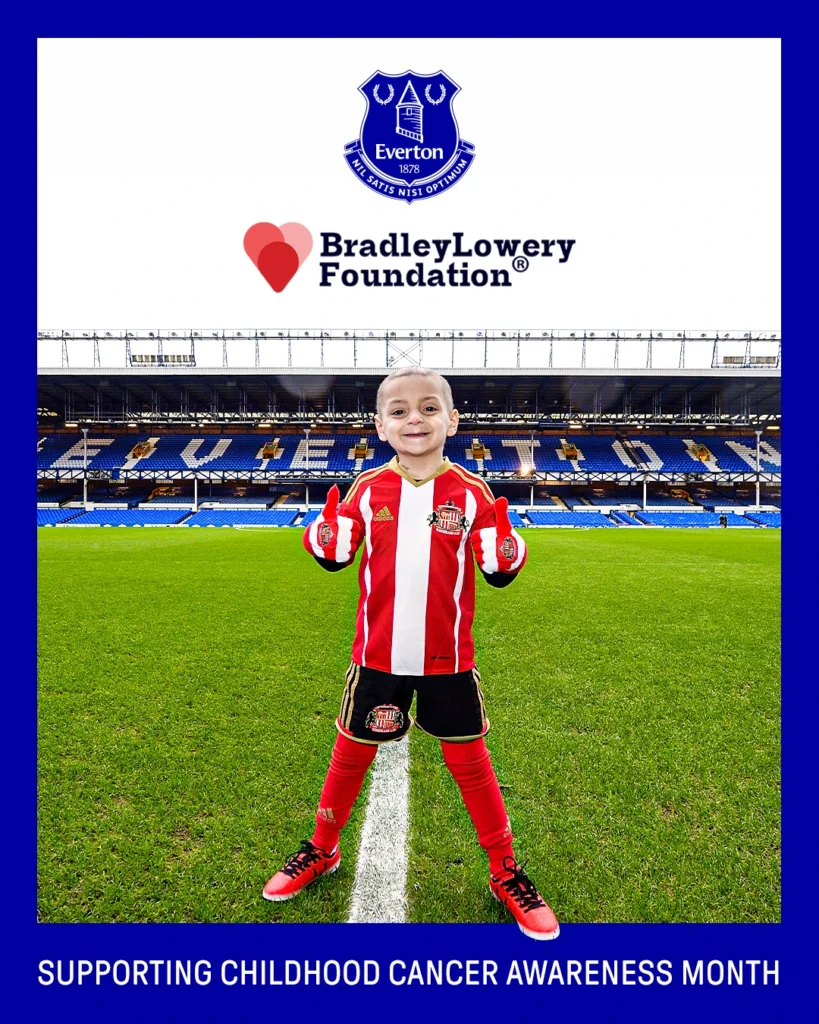 Everton to Support Bradley Lowery Foundation During Childhood Cancer Awareness Month 2 Bradley Lowery Foundation_Social 4.5