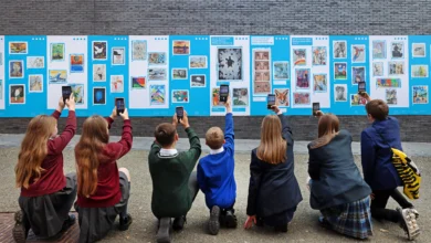 Liverpool ONE Showcases Next Generation of Artistic Talent with New dot-art Schools Exhibition 1 dot-art Schools display at Liverpool ONE - © Liverpool ONE