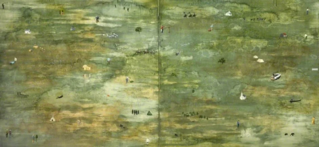 Creative Spotlight: In Conversation - Blaise Drummond 3 Blaise Drummond - Little Western World (1997) Oil on canvas board. Liverpool Walker Art Gallery Collection