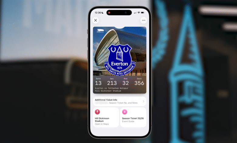 Everton Launches New Apple Wallet Pass Designs to Enhance Matchday Experience at Hill Dickinson Stadium 1 Everton Ticketing