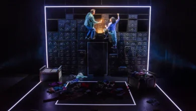 Review: Lost Atoms Liverpool Playhouse Theatre 3 Lost Atoms- Joe Layton (Robbie) & Hannah Sinclair Robinson (Jess) Photo Credit Tristram Kenton