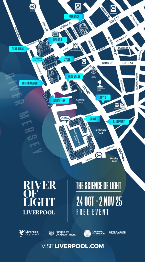 River of Light 2025: Full Details, Map, Times, Travel, Parking & Places To Eat 2 River of Light 2025 map