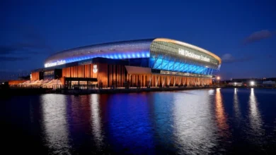 Everton Launch New Winter Menu at Hill Dickinson Stadium 6 Evertons Hill Dickinson Stadium Lit Up At Night