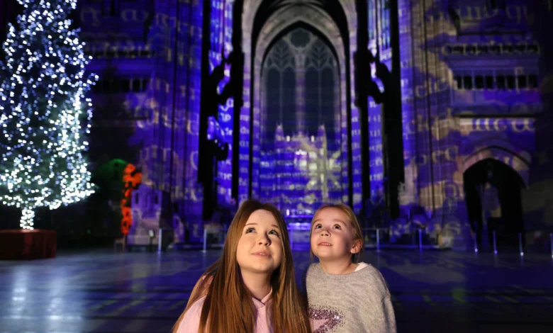 Light Before Christmas The Gift by Luxmuralis ©Gareth Jones