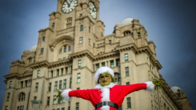 Liverpool Winter Festival - GRINCHMAS at the Royal Liver Building, Pier Head, Liverpool
