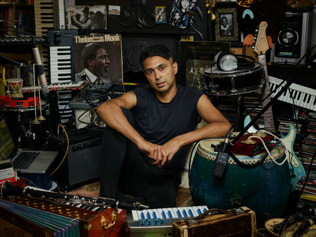 Arun Ghosh by Emile Holba in the studio Smaller