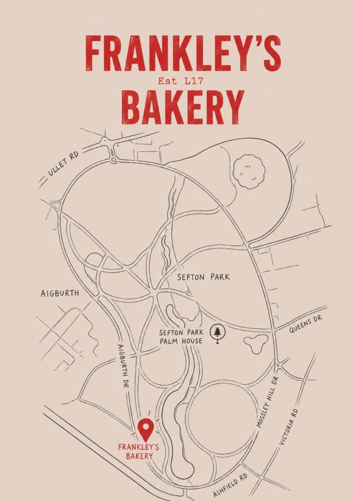Frankleys Bakery Location Map at Sefton Park