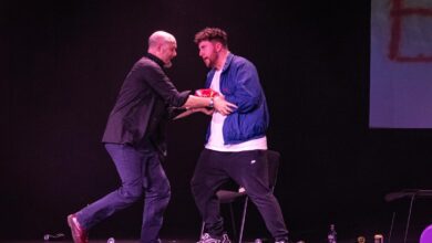 Darkly Comic Double Bill of Plays Coming To The Epstein Theatre This Summer 3 boxing in rehearsals