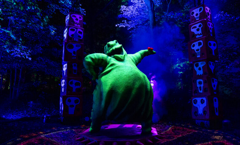 The Nightmare Before Christmas Light Trail Is Coming to Arley Hall, Cheshire for Its UK Debut 1 The Nightmare Before Christmas Light Trail Photo Credit Avery Brunkus 1